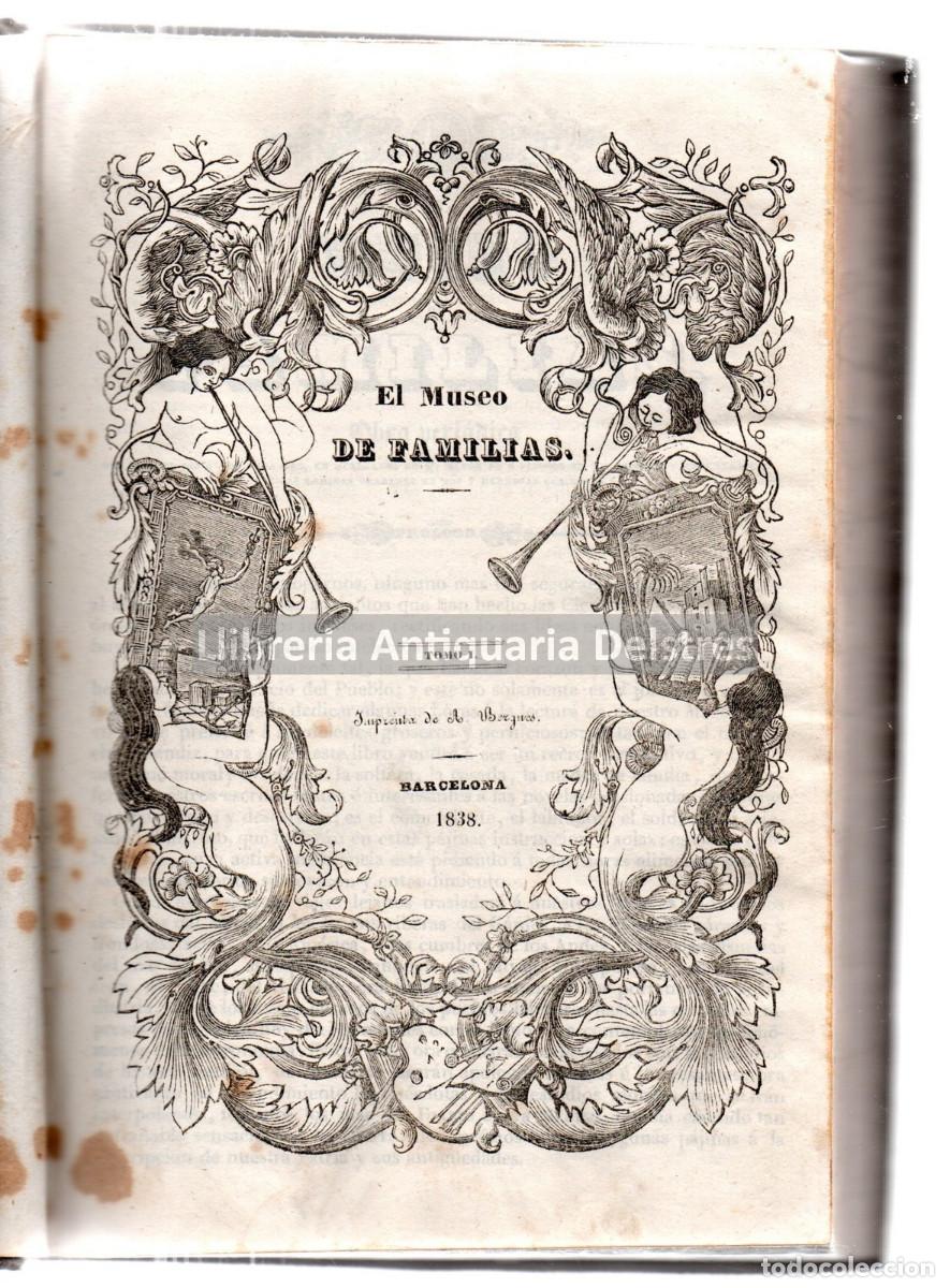 Collezionismo di Riviste e Giornali: VV.AA. - El Museo de Familias. Tomo I [a V, completo]. [Publicaci&oacute;n peri&oacute;dica rom&aacute;ntica].