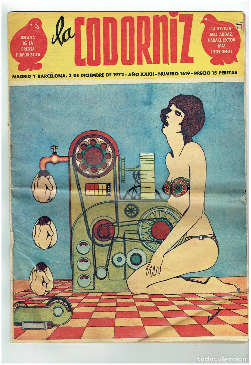 Coleccionismo de Revistas y Peri&oacute;dicos: LA CODORNIZ. N&ordm; 1619. 3 DICIEMBRE 1972. (B/41.2)