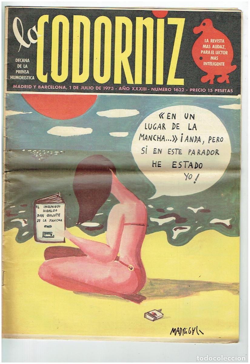 Coleccionismo de Revistas y Peri&oacute;dicos: LA CODORNIZ. N&ordm; 1632. 1 JULIO 1973. (B/41.2)