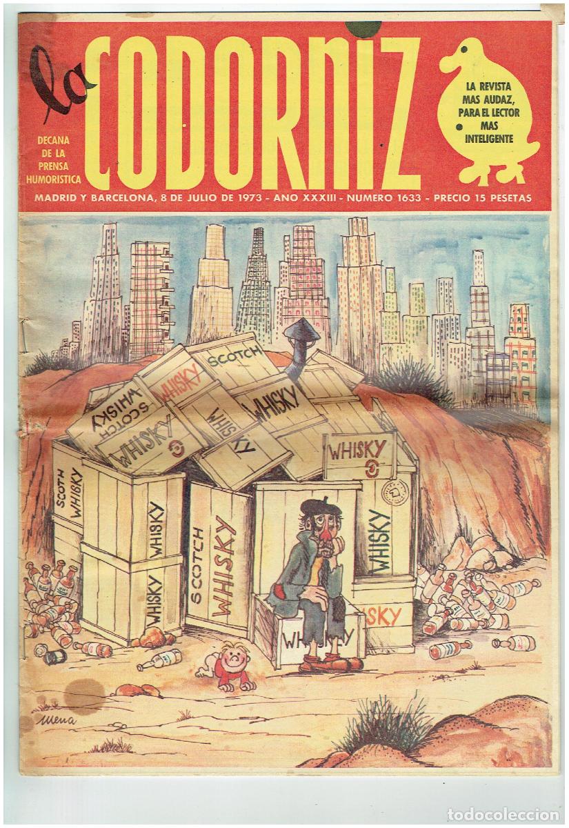 Coleccionismo de Revistas y Peri&oacute;dicos: LA CODORNIZ. N&ordm; 1633. 8 JULIO 1973. (B/41.2)