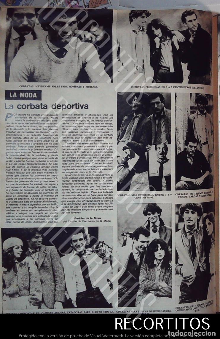 Coleccionismo de Revistas y Peri&oacute;dicos: moda masculina hombre corbata 1979