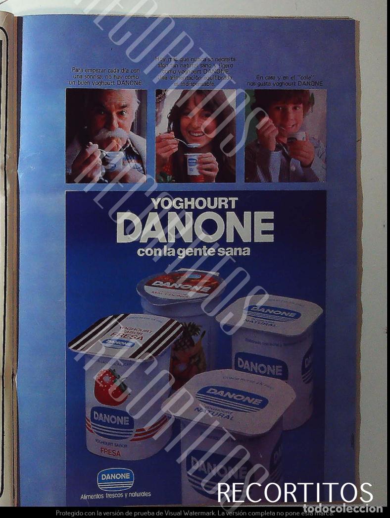 Coleccionismo de Revistas y Peri&oacute;dicos: DANONE ANUNCIO PUBLICIDAD YOGUR