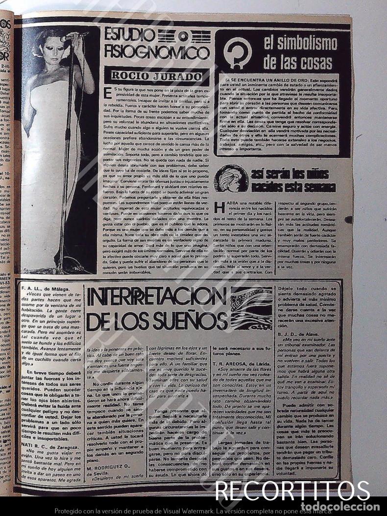 Coleccionismo de Revistas y Peri&oacute;dicos: ROCIO JURADO FISIOGNOMICO