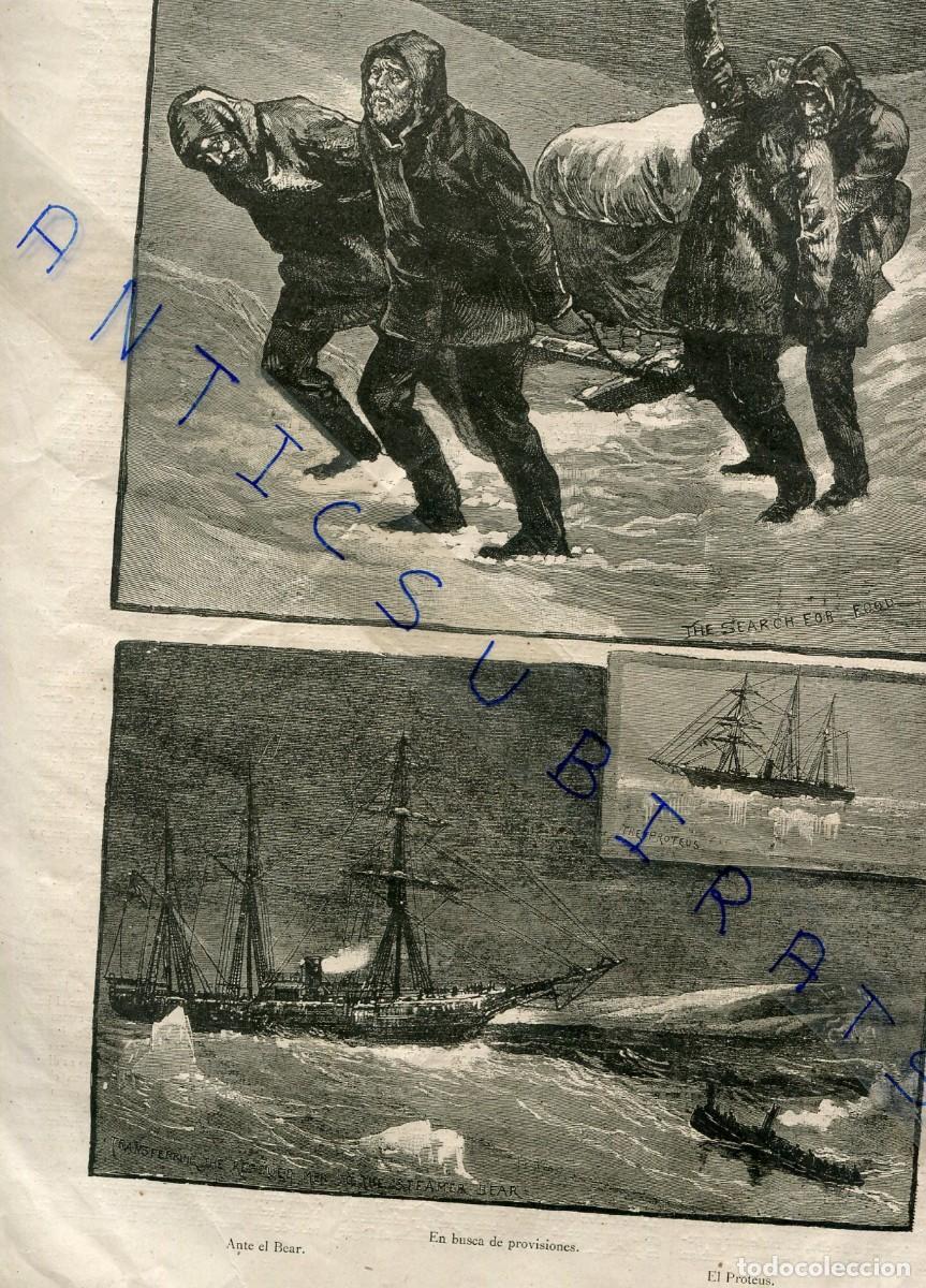 Coleccionismo de Revistas y Peri&oacute;dicos: REVISTA A&Ntilde;O 1883 EXPEDICION ARTICA ARTICO POLO NORTE DE GREELY EXPLORADOR CANIBALISMO