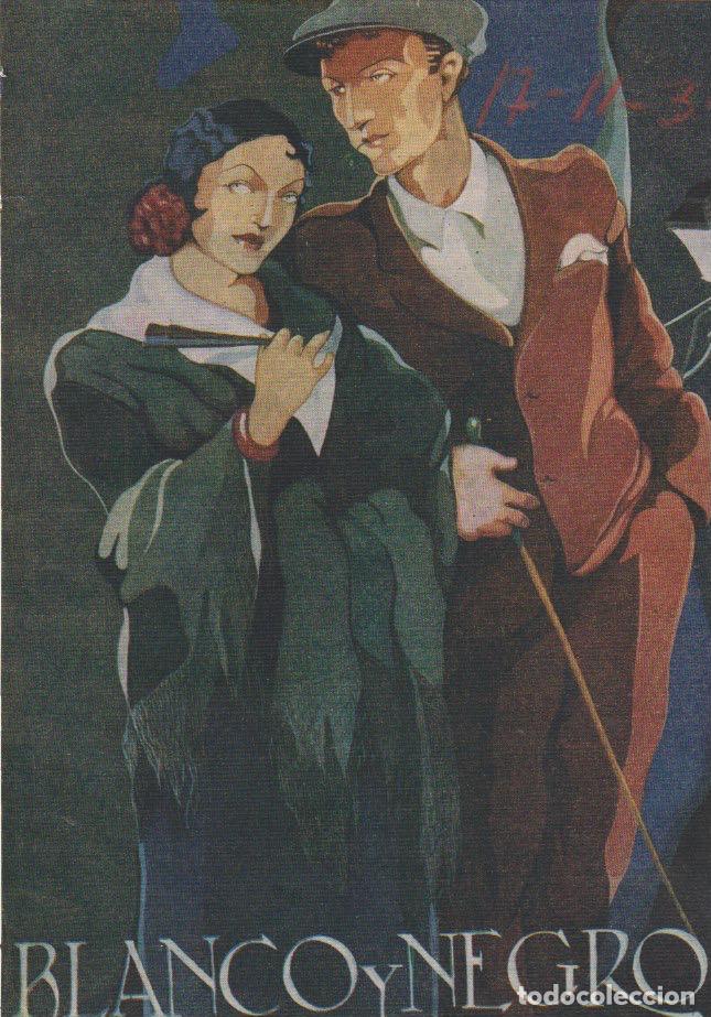 Collection Magazines and Newspapers: Castizos / ilustraci&oacute;n de Valls para cubierta para revista Blanco y Negro - 1935