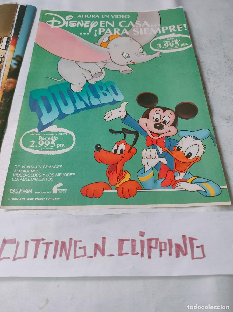 Coleccionismo de Revistas y Peri&oacute;dicos: Clipping WALT DISNEY PUBLICIDAD DUMBO MICKEY DONALD