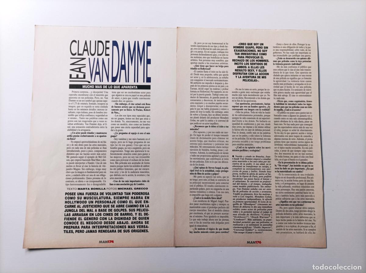 Coleccionismo de Revistas y Peri&oacute;dicos: JEAN CLAUDE VAN DAMME REPORTAJE REVISTA