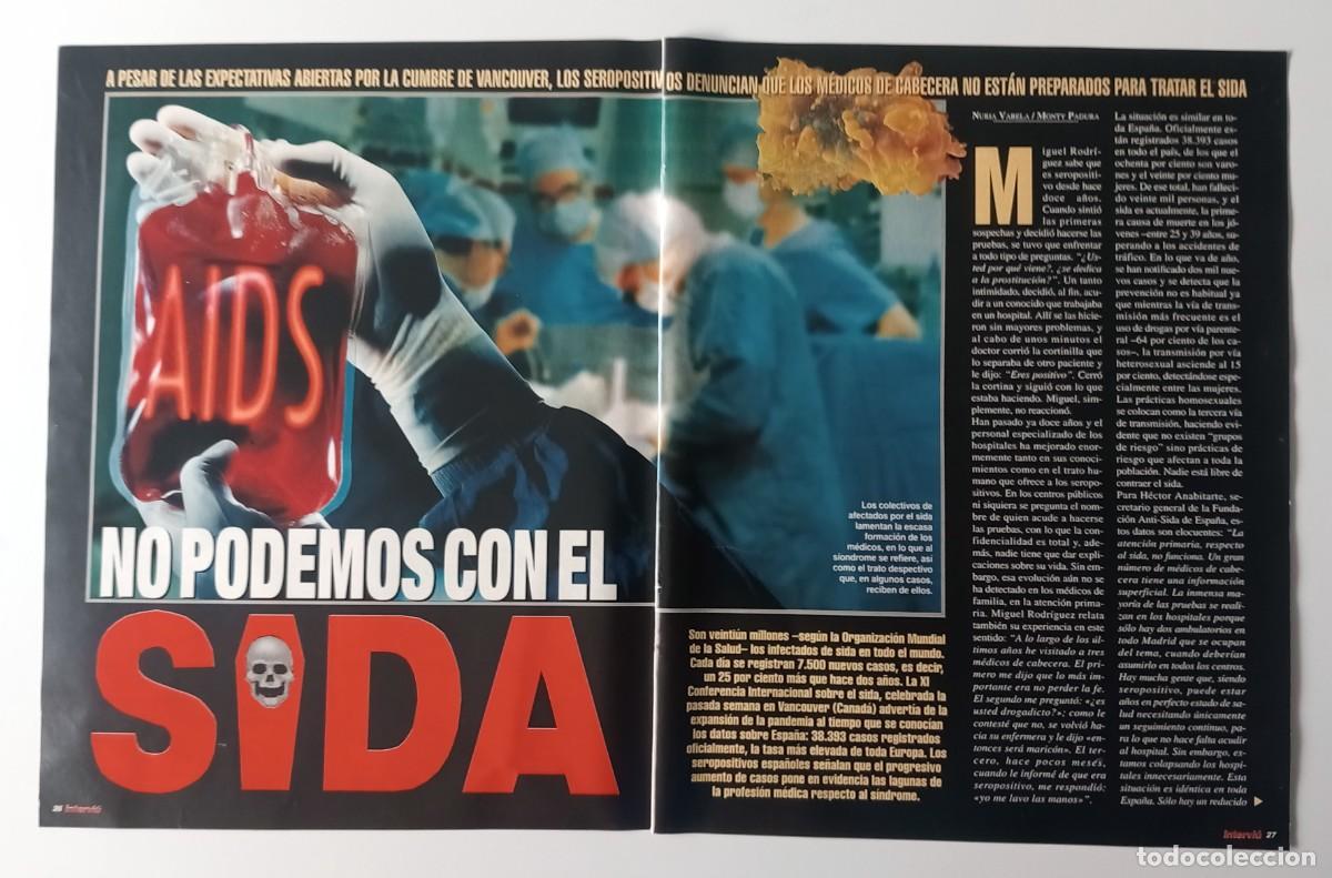Coleccionismo de revistas y peri&oacute;dicos: REPORTAJE DE REVISTA SOBRE EL SIDA