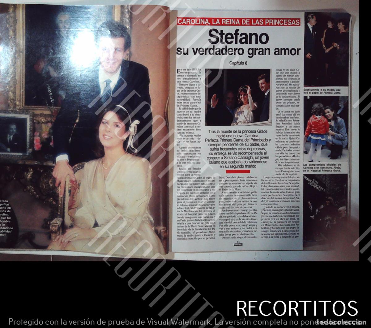 Colecionismo de Revistas e Jornais: carolina de monaco stefano casiraghi