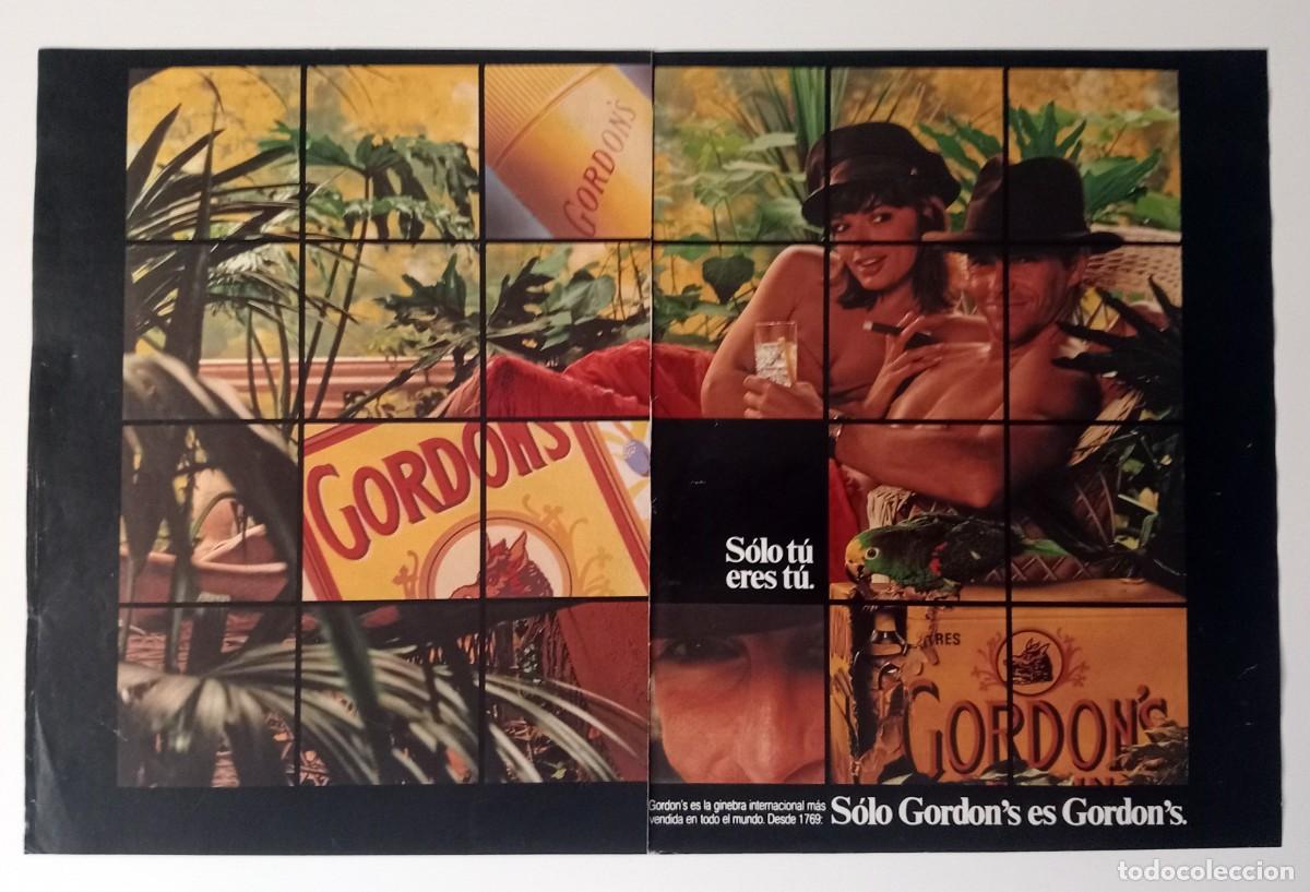 Coleccionismo de Revistas y Peri&oacute;dicos: GINEBRA GORDON&acute;S ANUNCIO PUBLICITARIO BEBIDAS