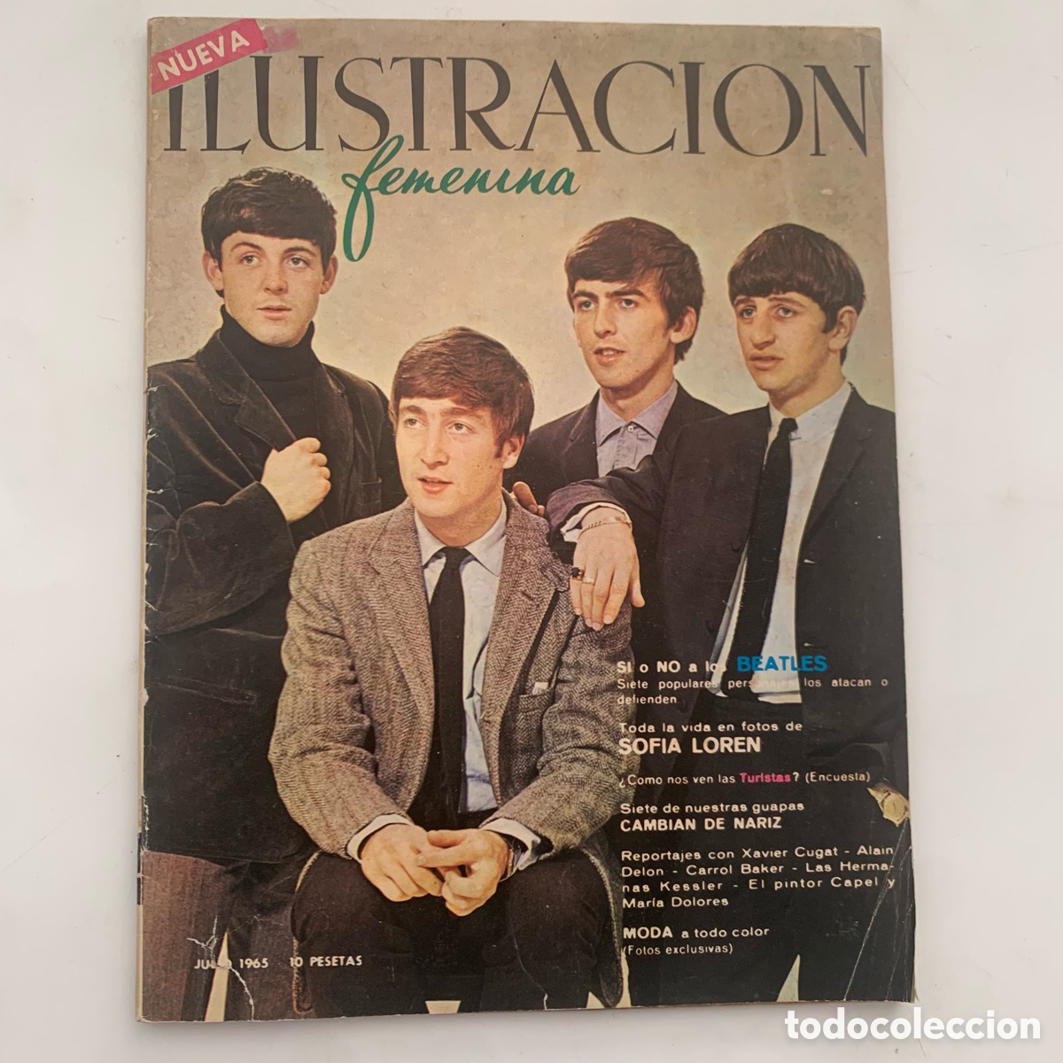 Coleccionismo de revistas y peri&oacute;dicos: revista nueva ilustracion femenina n&ordm; 5 julio 1965 los beatles