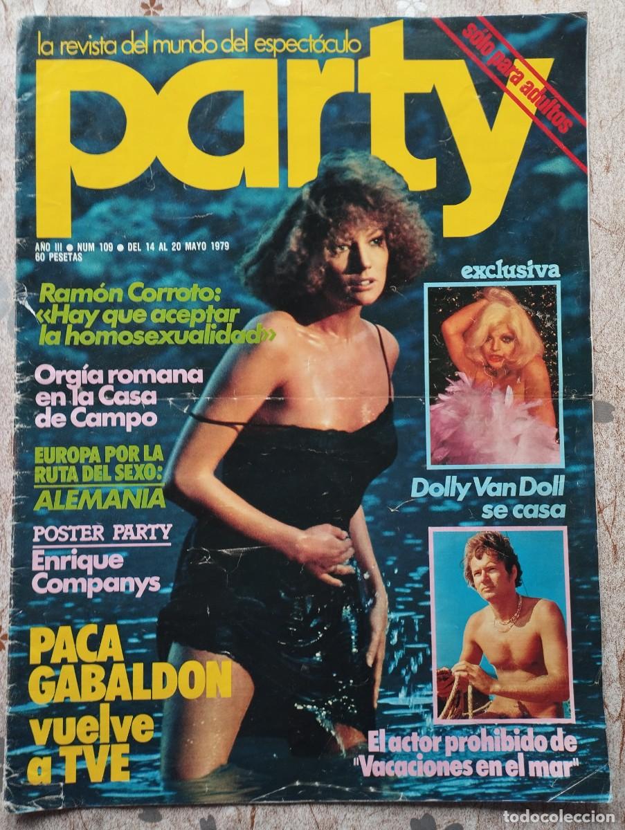 Colecionismo de Revistas e Jornais: REVISTA EROTICA GAY PARTY N&ordm; 109 / PACA GABALDON, DOLLY VAN DOLL, PUNK, ORGIA EN LA CASA DE CAMPO