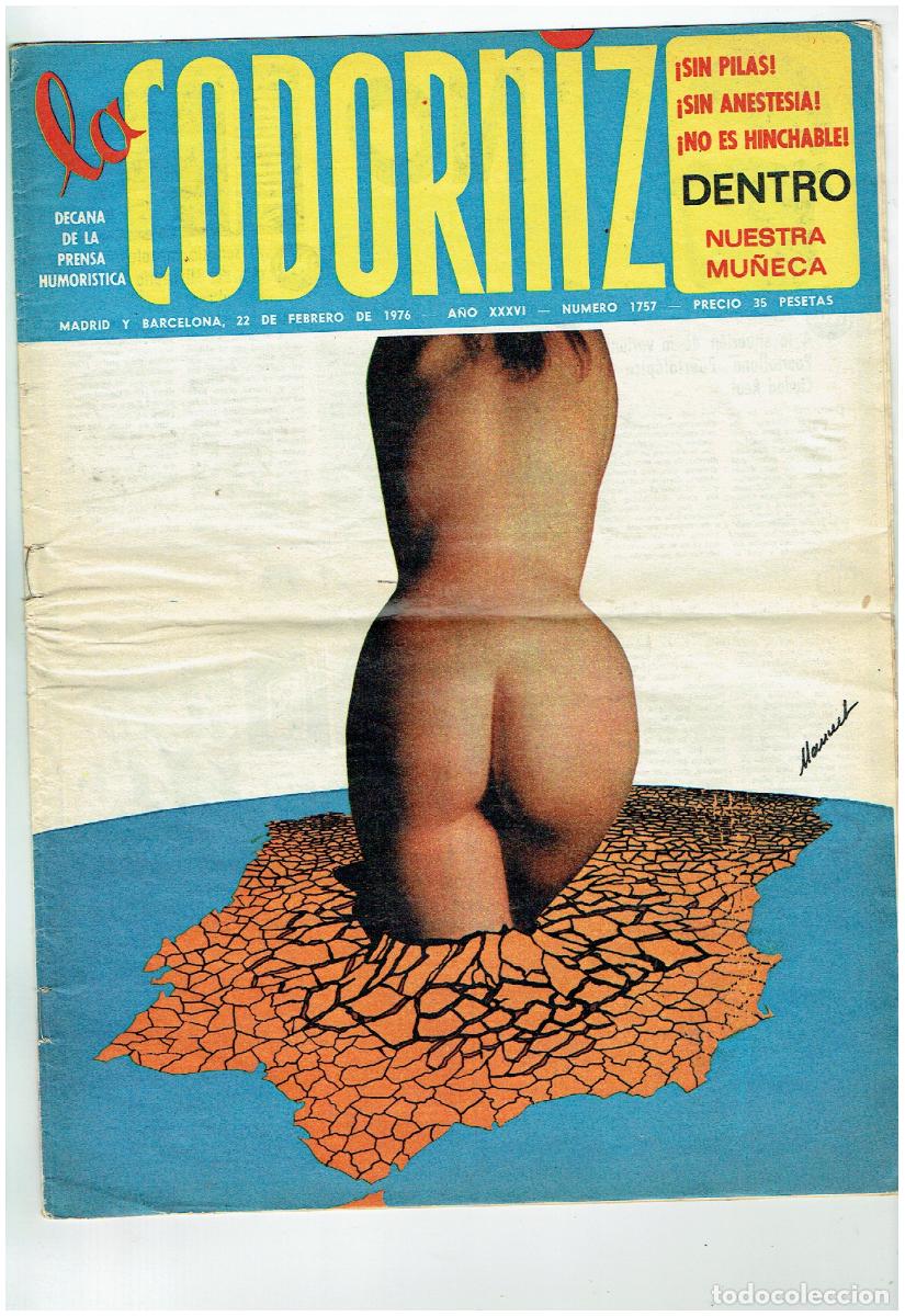 Coleccionismo de Revistas y Peri&oacute;dicos: LA CODORNIZ. N&ordm; 1757. 22 FEBRERO 1976. (B/41.2)