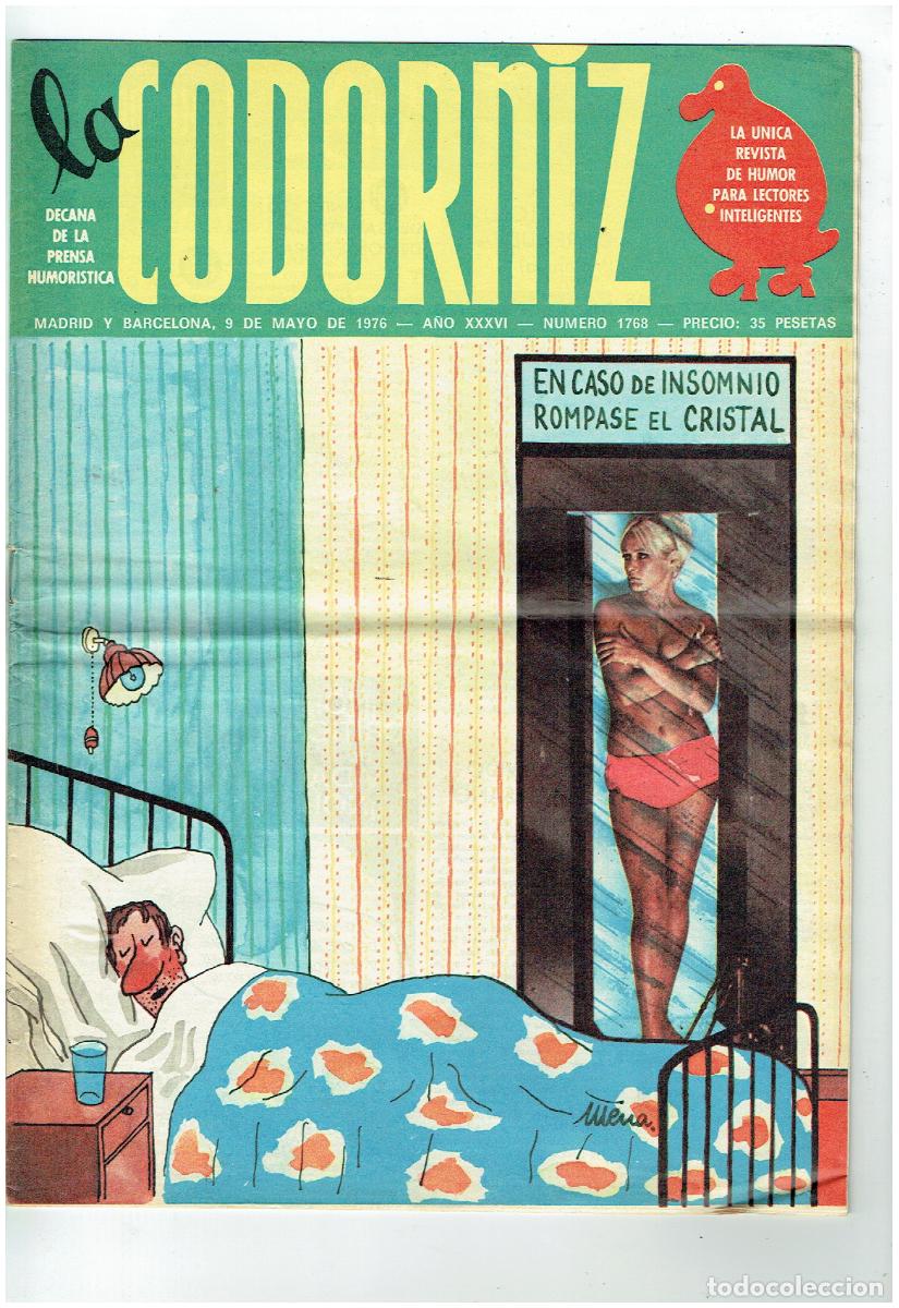Coleccionismo de Revistas y Peri&oacute;dicos: LA CODORNIZ. N&ordm; 1768. 9 MAYO 1976. (B/41.2)