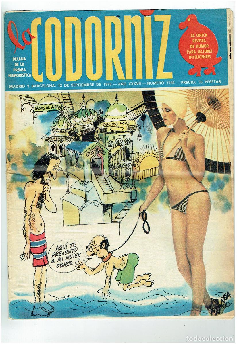 Coleccionismo de Revistas y Peri&oacute;dicos: LA CODORNIZ. N&ordm; 1786. 12 SEPTIEMBRE 1976. (B/41.2)