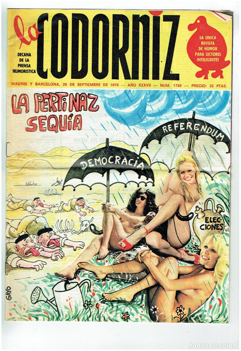 Coleccionismo de Revistas y Peri&oacute;dicos: LA CODORNIZ. N&ordm; 1788. LA PERTINAZ SEQUIA. 26 SEPTIEMBRE 1976. (B/41.2)