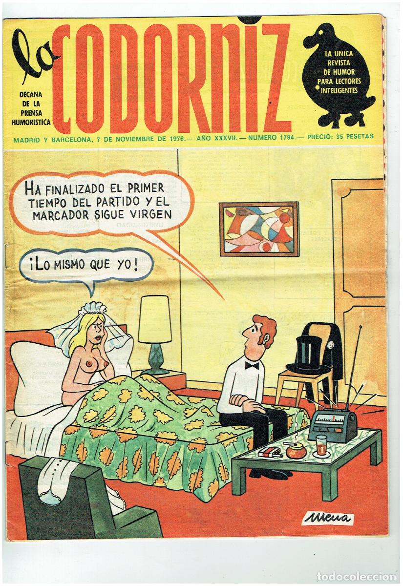 Coleccionismo de Revistas y Peri&oacute;dicos: LA CODORNIZ. N&ordm; 1794. 7 NOVIEMBRE 1976. (B/41.2)