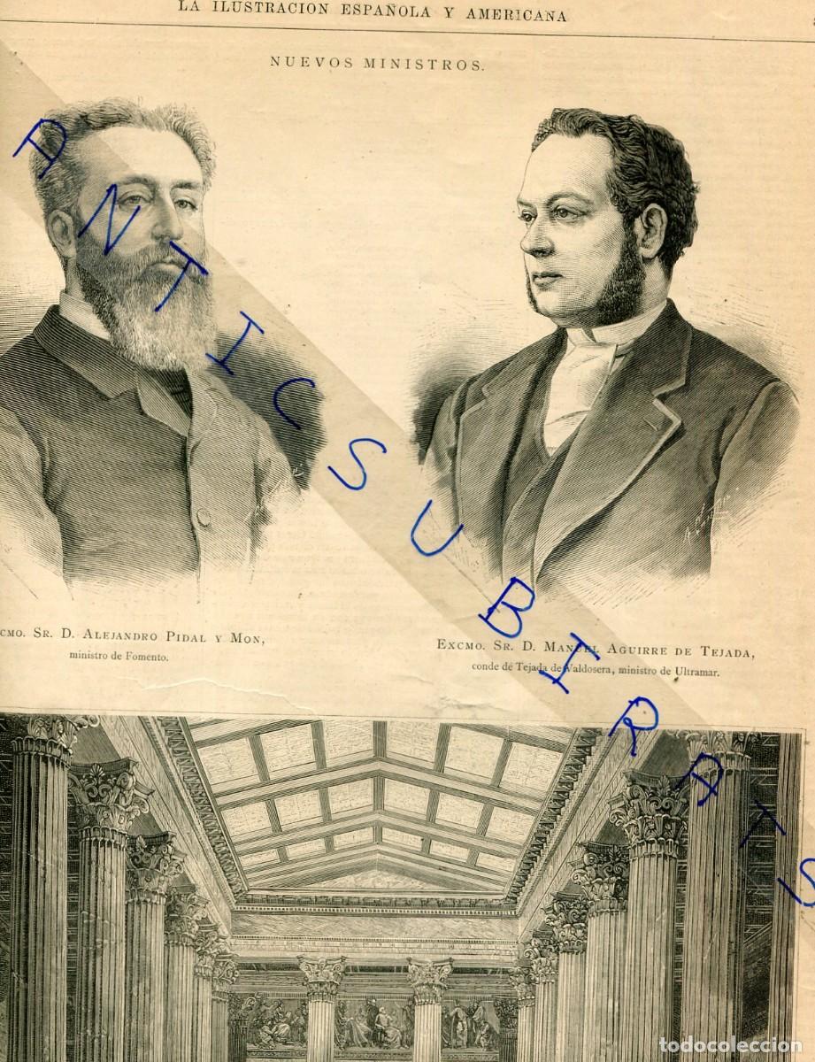 Coleccionismo de revistas y peri&oacute;dicos: REVISTA A&Ntilde;O 1884 MINISTRO DE FOMENTO ALEJANDRO PIDAL Y MON ULTRAMAR MANUEL AGUIRRE DE TEJADA