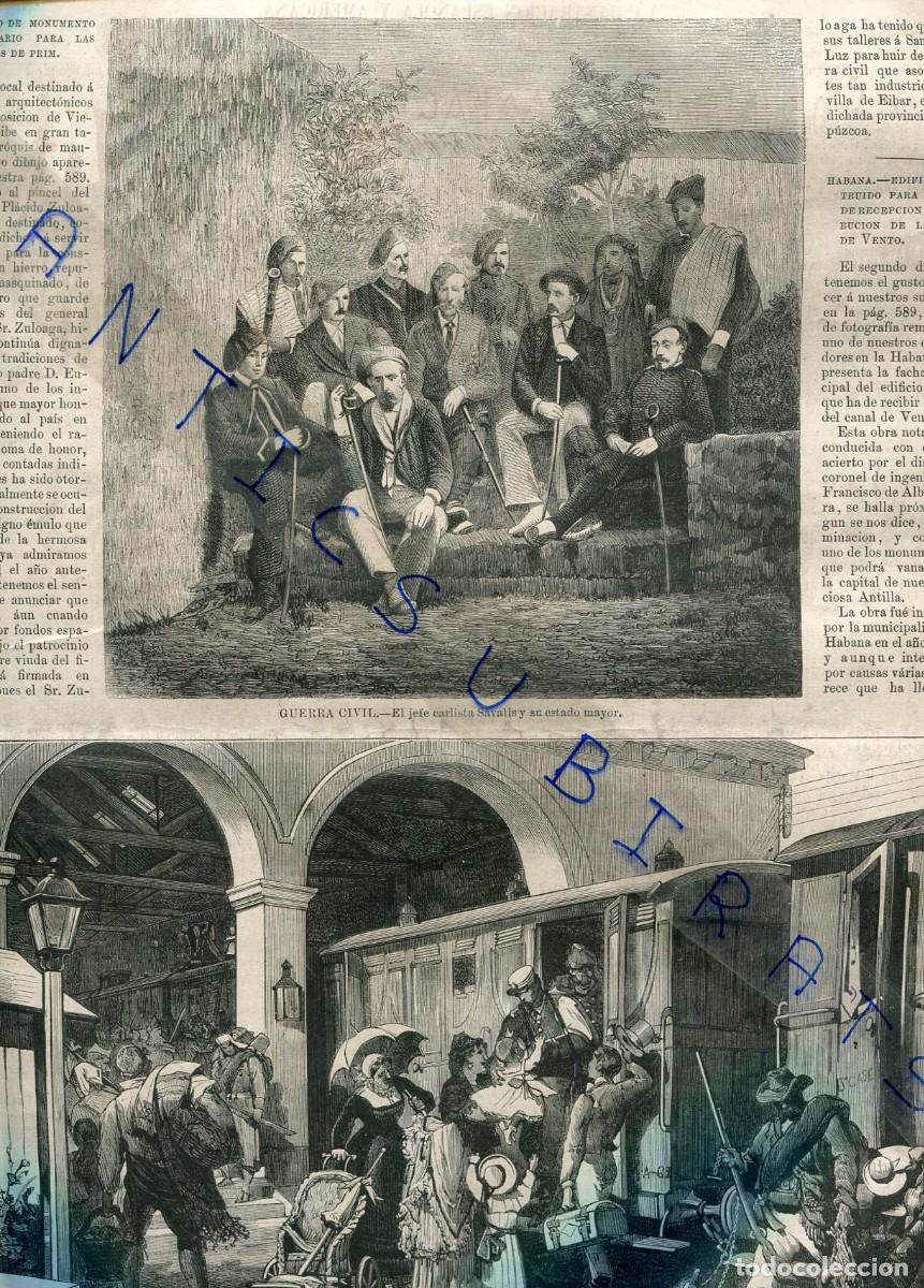 Collezionismo di Riviste e Giornali: REVISTA A&Ntilde;O 1873 TERCERA GUERRA CARLISTA SAVALLS PERA FIRONELLA ALPENS BERGA VOLUNTARIOS DE MALAGA