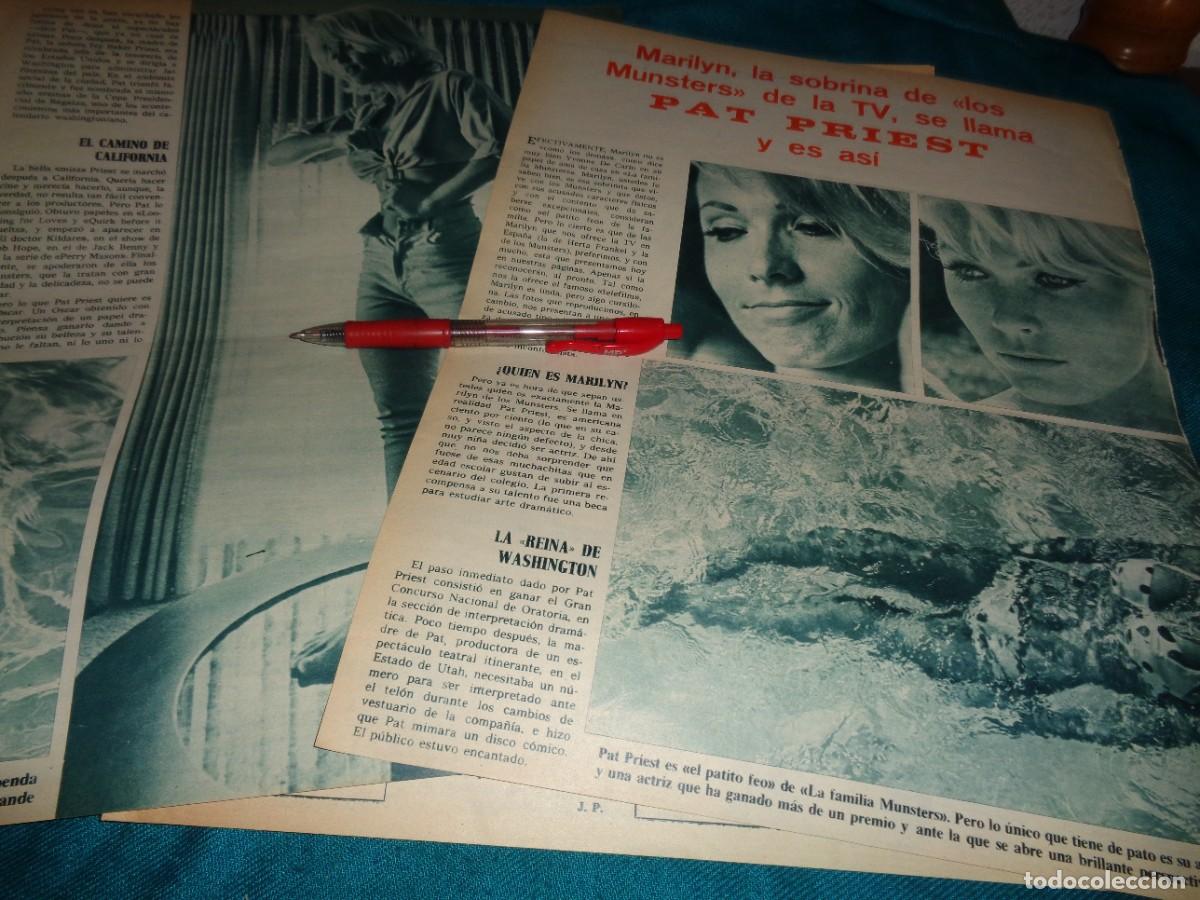 Collezionismo di Riviste e Giornali: RECORTE : PAT PRIEST, LA SOBRINA DE LA FAMILIA MONSTERS. FOTOGRAMAS, OCT 1965