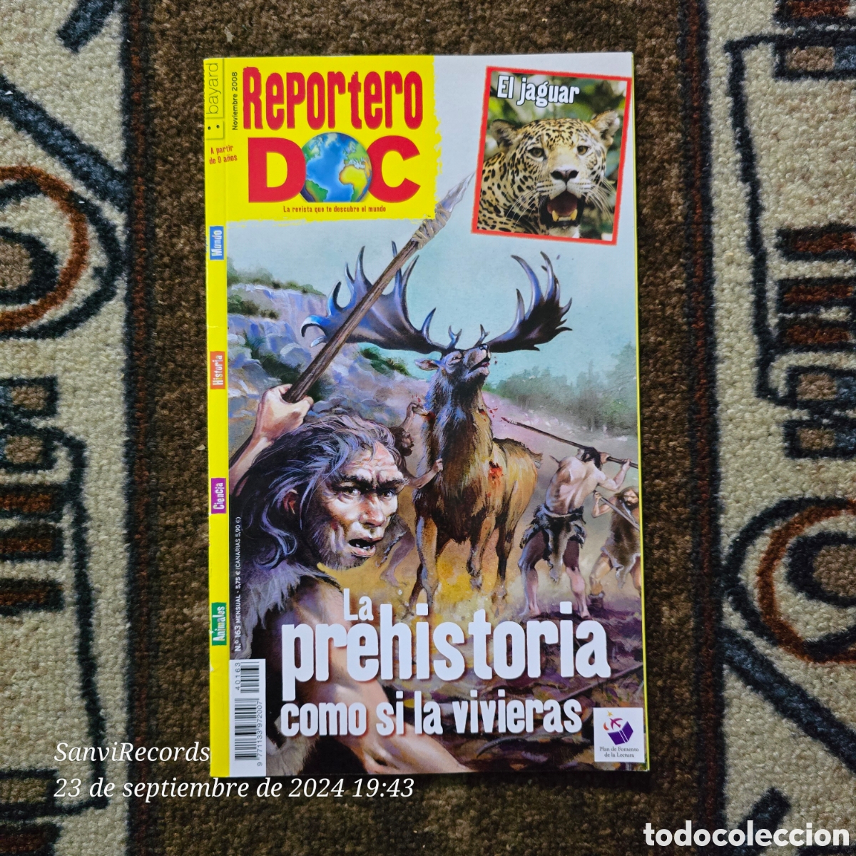 Coleccionismo de Revistas y Peri&oacute;dicos: REPORTERO DOC 163: LA PREHISTORIA COMO SI LA VIVIERAS (NOVIEMBRE 2008)