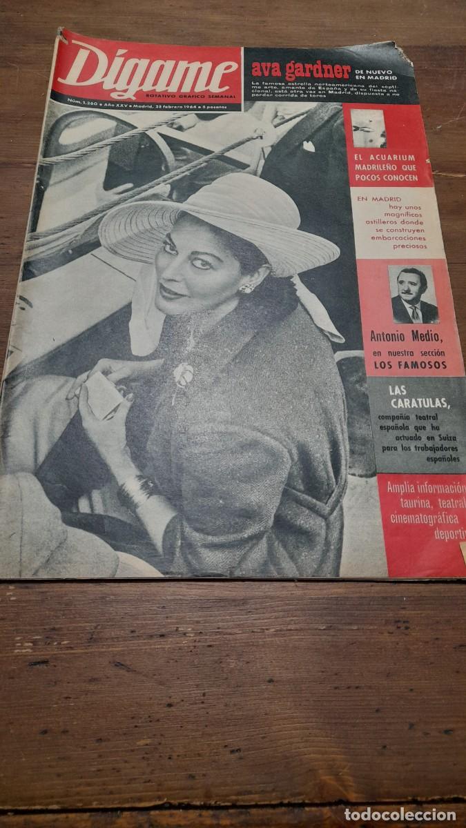 Coleccionismo de revistas y peri&oacute;dicos: Revista digame 1260 Antonio Medio anuncio televisor Iberia astillero Madrid Amila Assis radio Sharp