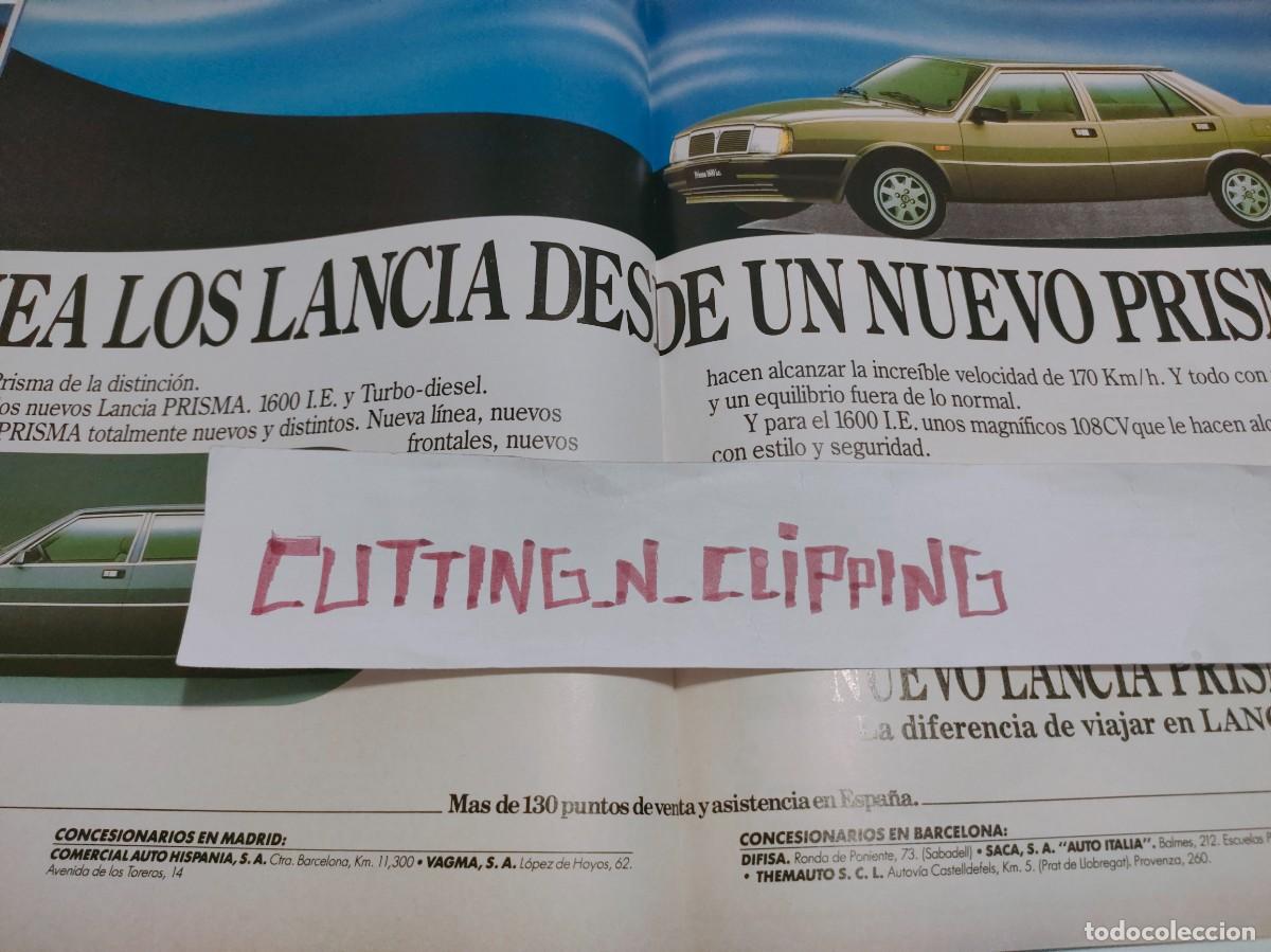 Coleccionismo de Revistas y Peri&oacute;dicos: Clipping PS862809 LANCIA PRISMA PUBLICIDAD