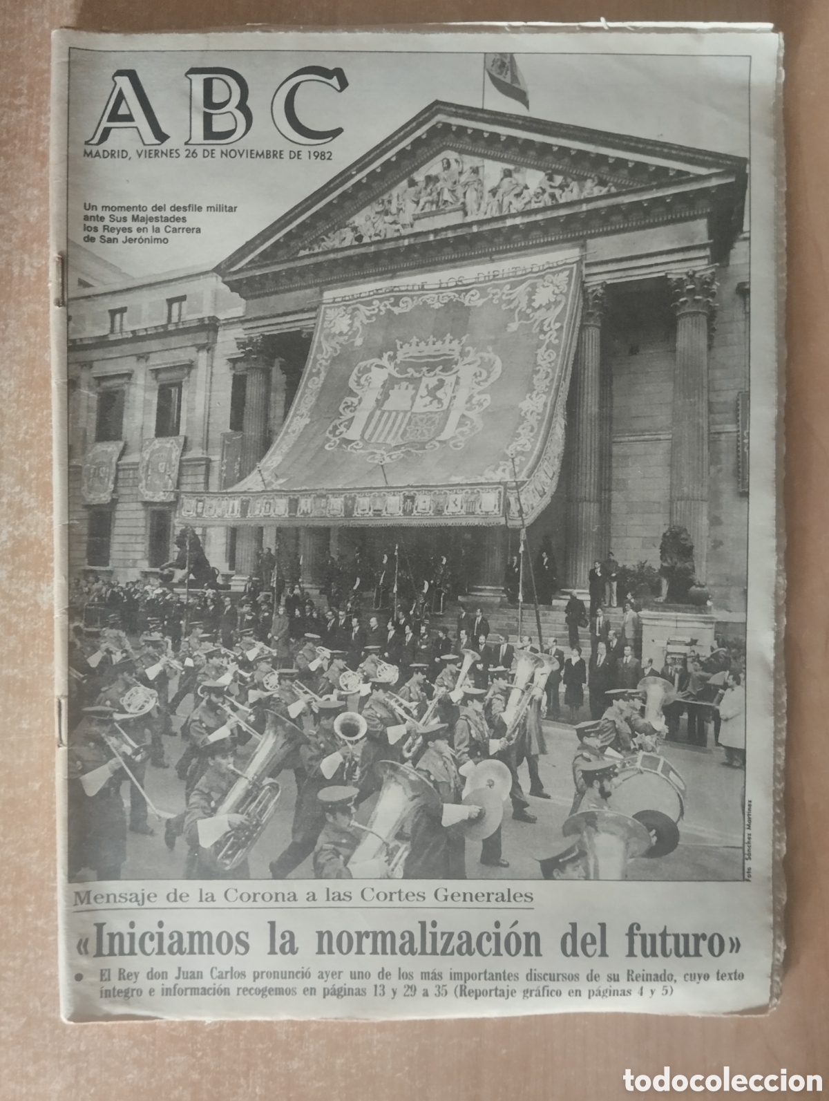 Coleccionismo de Revistas y Peri&oacute;dicos: ABC, Madrid, viernes 26 de noviembre de 1982