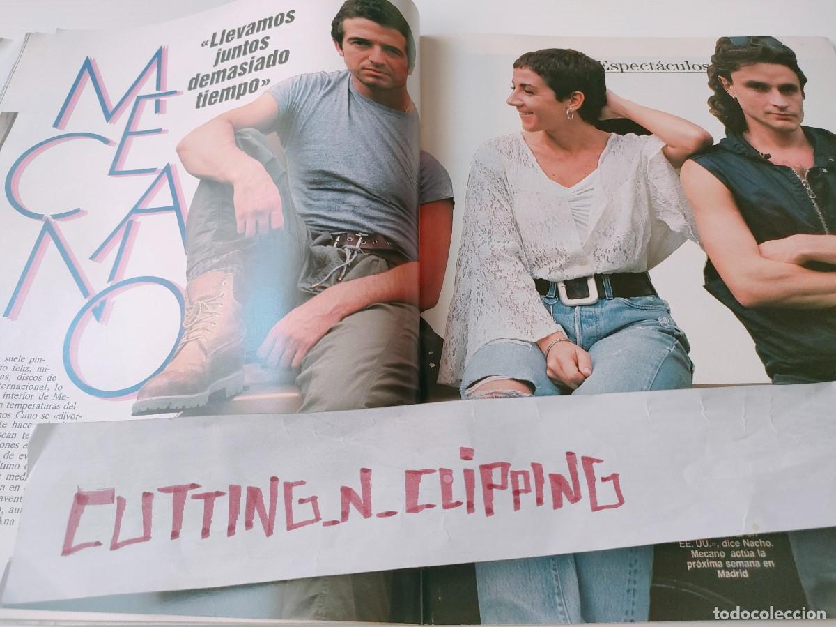 Coleccionismo de Revistas y Peri&oacute;dicos: Clipping BN910809 MECANO