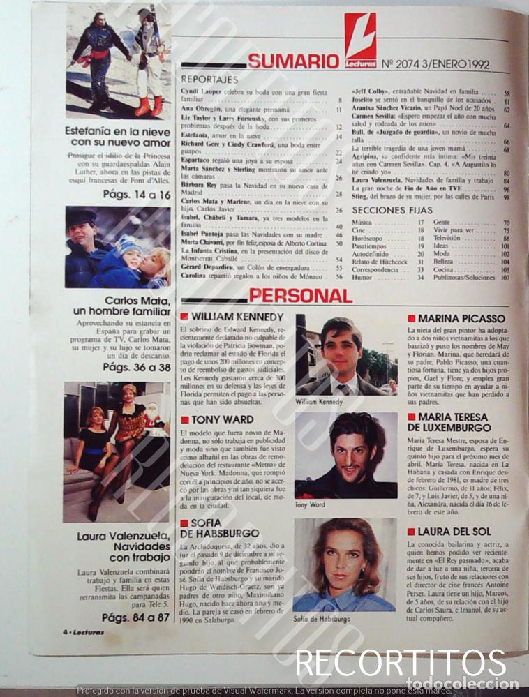 Coleccionismo de Revistas y Peri&oacute;dicos: TONY WARD MADONNA SOFIA DE HABSBUGO LAURA VALENZUELA CARLOS MATA