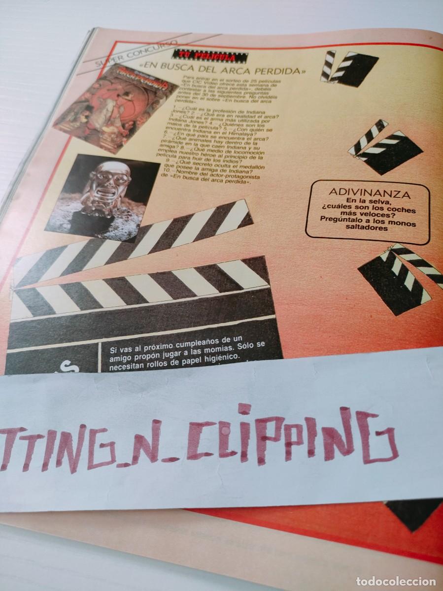 Coleccionismo de Revistas y Peri&oacute;dicos: Clipping BN912209 INDIANA JONES