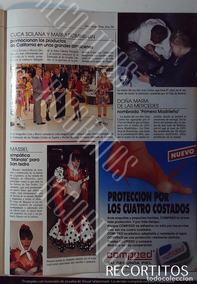 Coleccionismo de Revistas y Peri&oacute;dicos: MASSIEL CUCA SOLANA MARIVI DOMINGUIN MARIA DE LAS MERCEDES