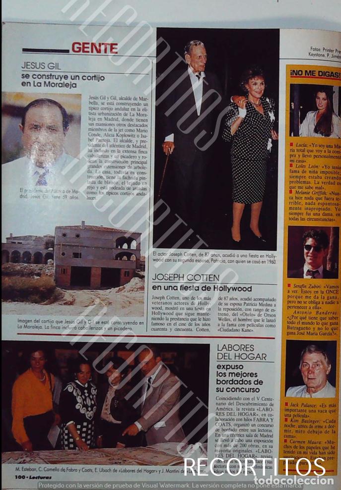 Coleccionismo de Revistas y Peri&oacute;dicos: JESUS GIL JOSEPH COTTEN JACK PALANCE SERAFIN ZUBIRI LUCIA CANTANTE EUROVISION