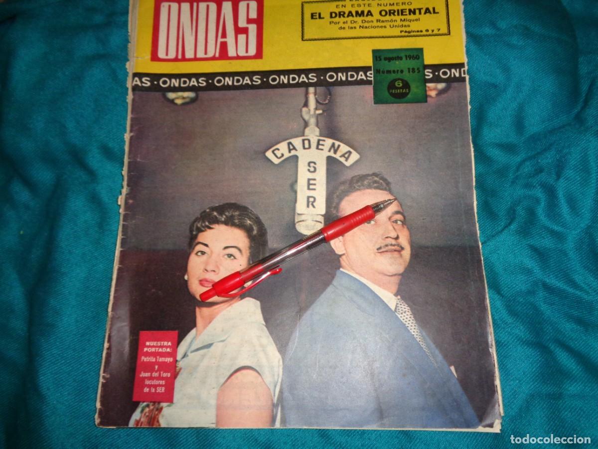 Collezionismo di Riviste e Giornali: RECORTE : PETRITA TAMAYO Y JUAN DEL TORO, LOCUTORES DE CADENA SER. ONDAS, AGOSTO 1960
