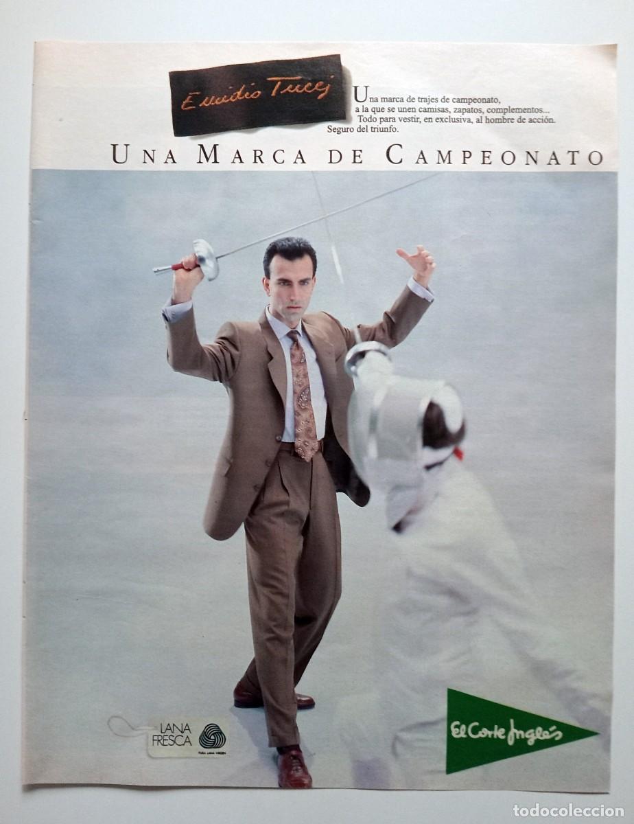 Sammeln von Zeitschriften und Zeitungen: COLECCIONISMO PAPEL PUBLICIDAD: TRAJES EMIDIO TUCCI EL CORTE INGLES