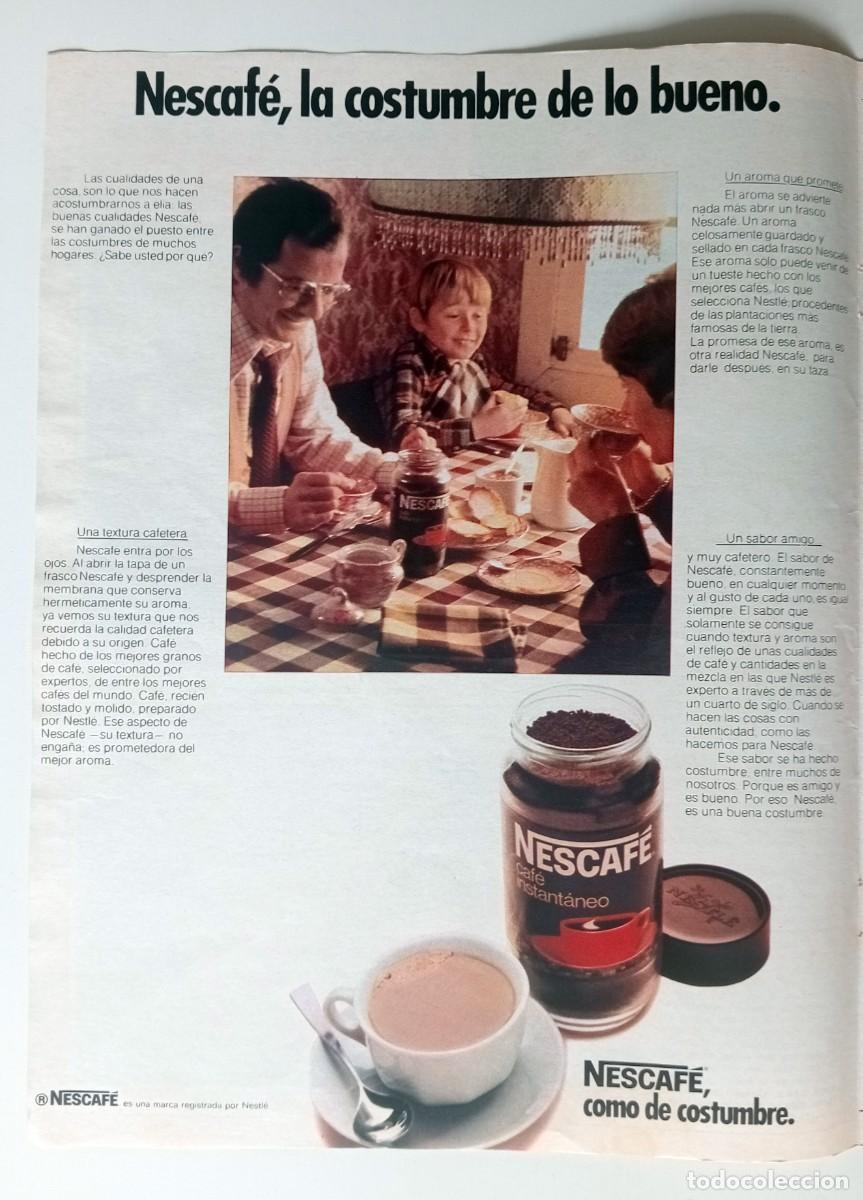 Collectionnisme de Revues et Journaux: COLECCIONISMO PAPEL PUBLICIDAD: NESCAF&Eacute; DE NESTL&Eacute; - A&Ntilde;OS 70