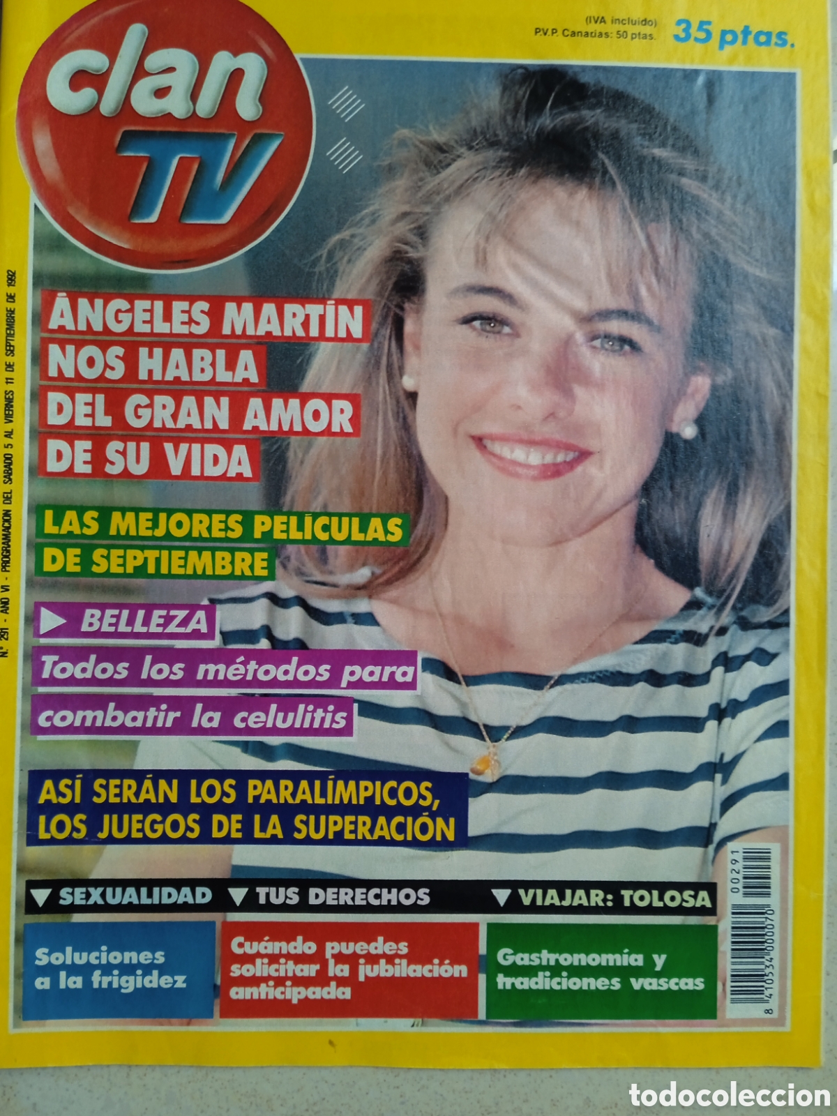 Coleccionismo de Revistas y Peri&oacute;dicos: Clan TV n&deg;291 &Aacute;ngeles Mart&iacute;n - Andoni Ferre&ntilde;o