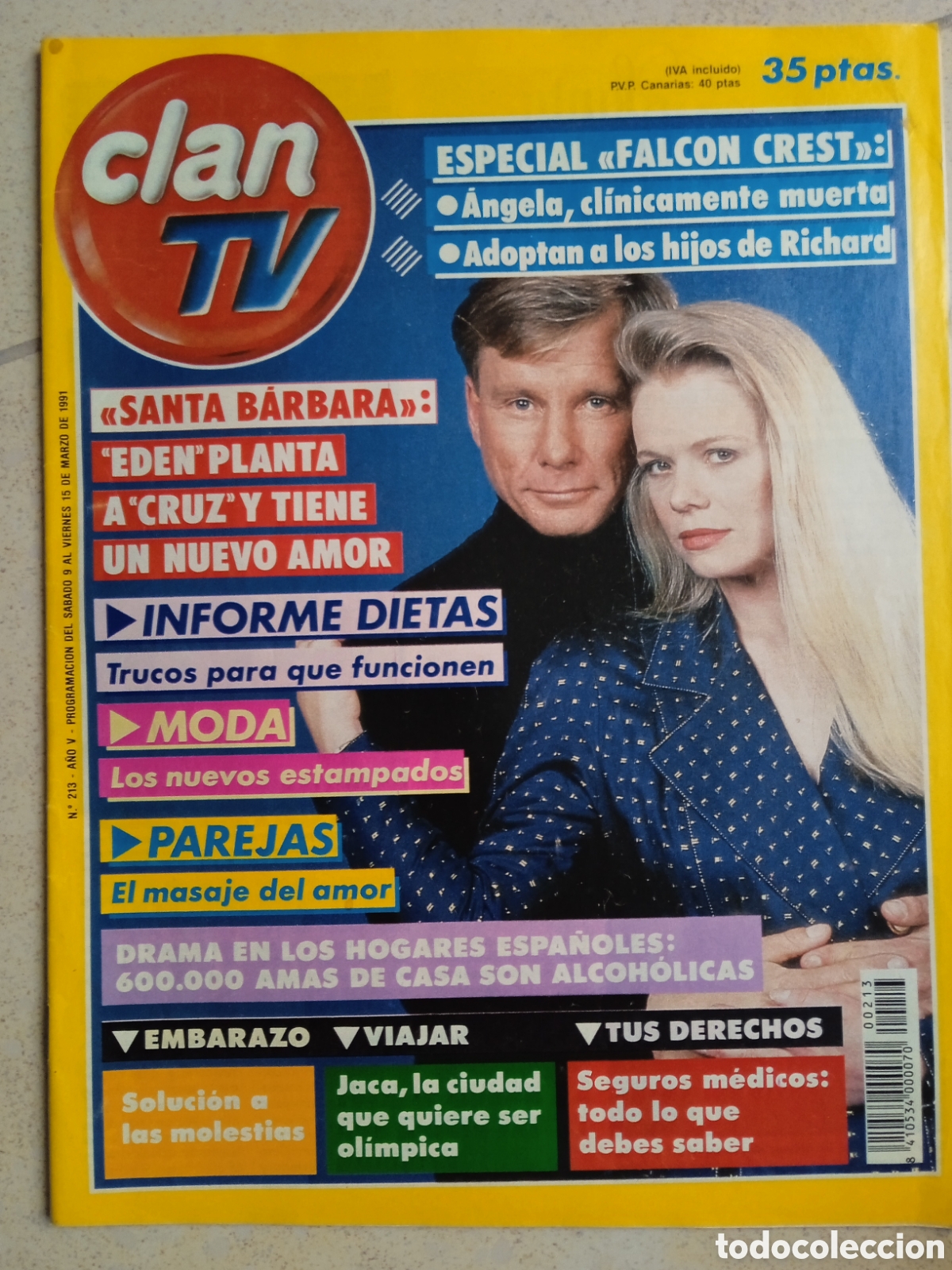 Coleccionismo de Revistas y Peri&oacute;dicos: Clan TV n&deg;213 Santa B&aacute;rbara - Falcon Crest