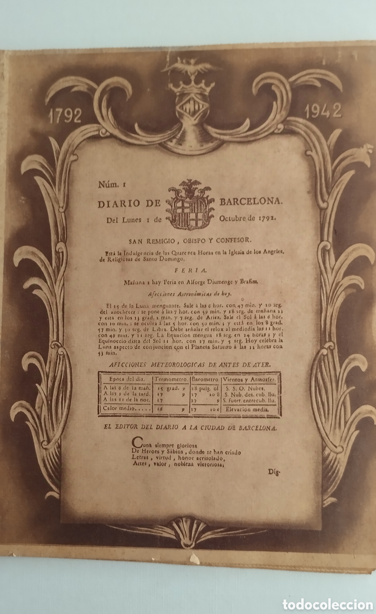 Coleccionismo de Revistas y Peri&oacute;dicos: 150 Aniversario del Diario de Barcelona.