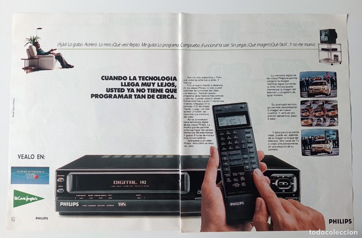 Coleccionismo de revistas y peri&oacute;dicos: COLECCIONISMO PAPEL PUBLICIDAD: PHILIPS VIDEO VHS DIGITAL HQ