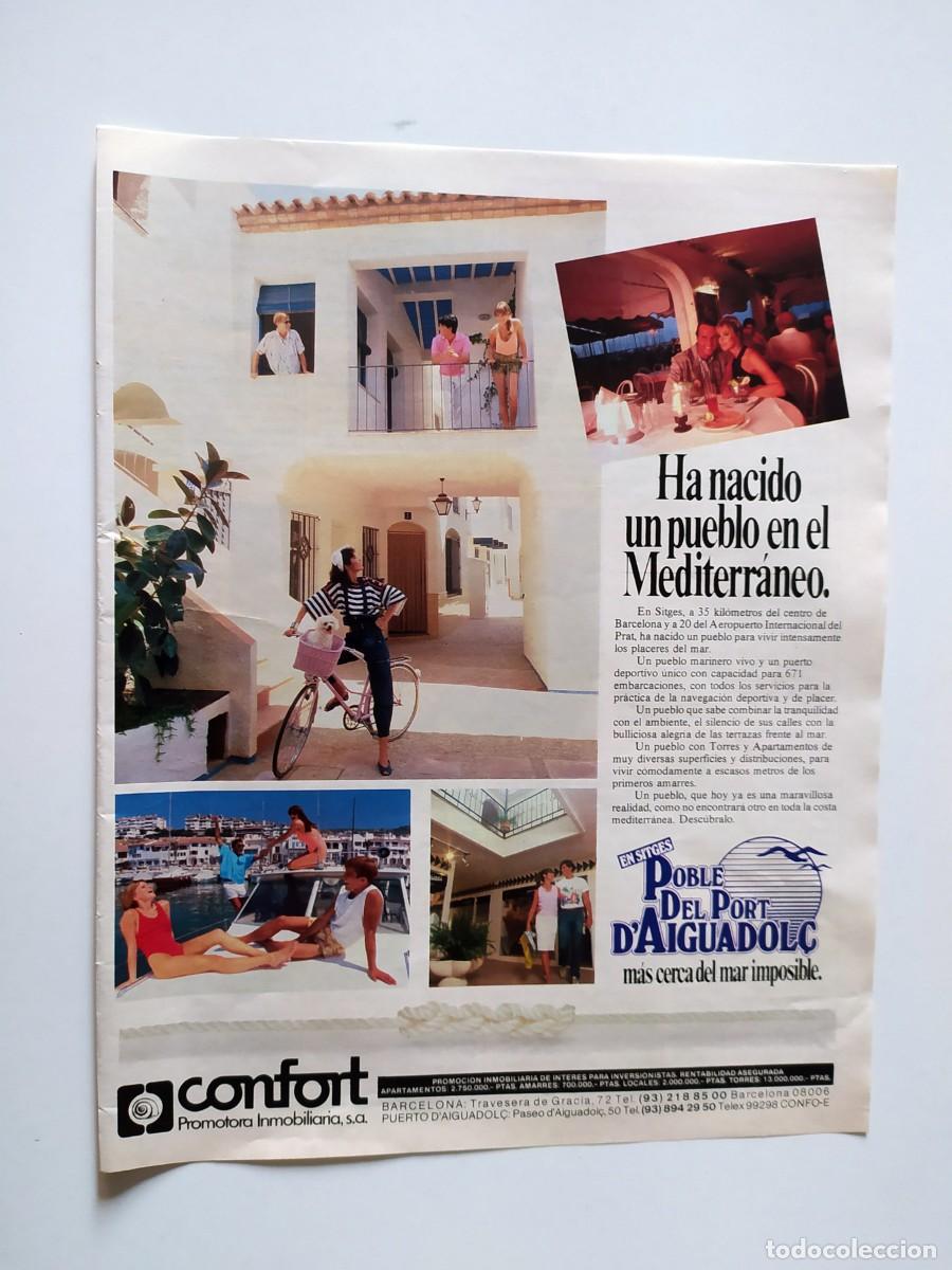 Colecionismo de Revistas e Jornais: COLECCIONISMO PAPEL PUBLICIDAD: POBLE DEL PORT D&acute;AIGUADOL&Ccedil; (SITGES) ANUNCIO PUBLICITARIO