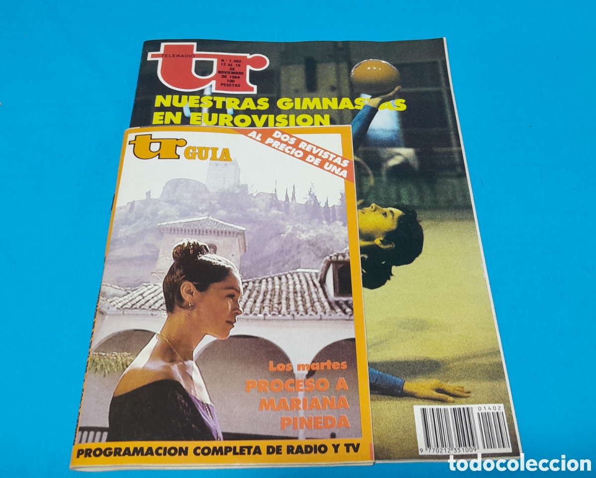 Coleccionismo de Revistas y Peri&oacute;dicos: REVISTA TELERADIO TR TELE RADIO 1402 - NUESTRAS GIMNASTAS EN EUROVISI&Oacute;N - 1984, PEPA FLORES, MECANO