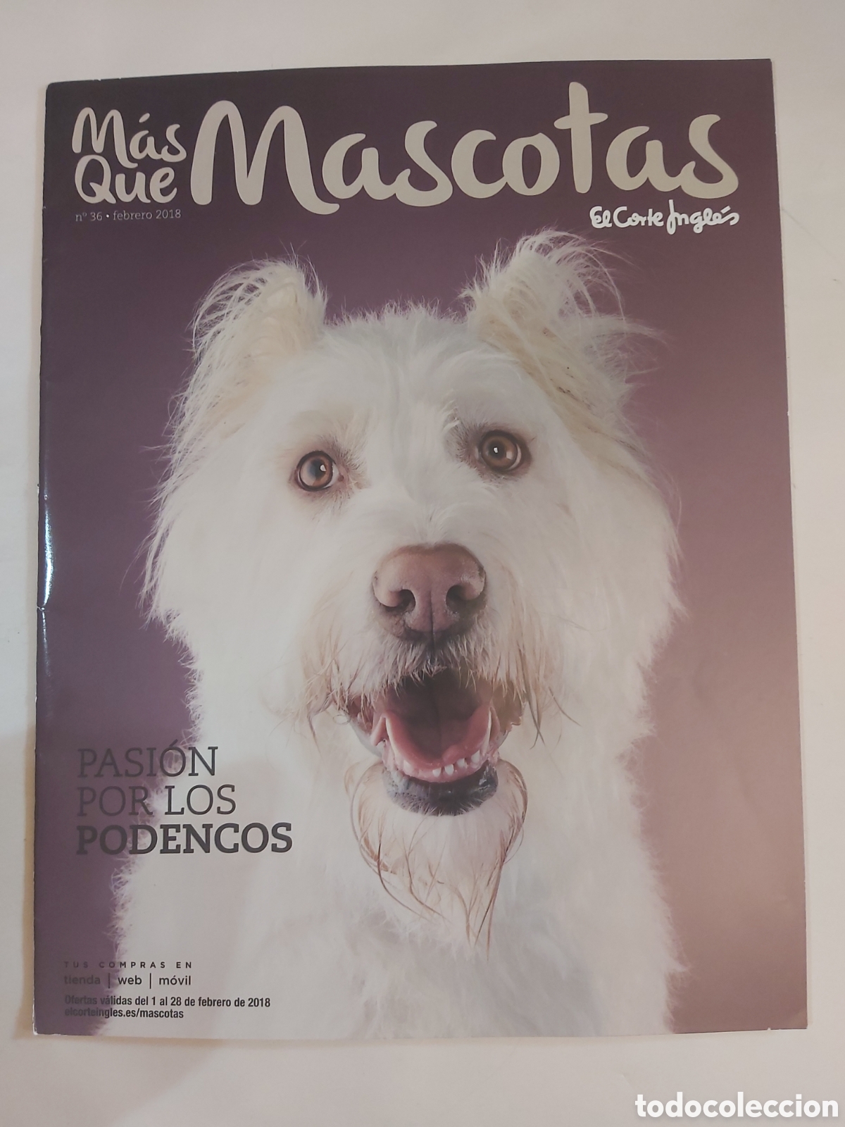 Coleccionismo de revistas y peri&oacute;dicos: REVISTA M&Aacute;S QUE MASCOTAS 36 EL CORTE INGL&Eacute;S