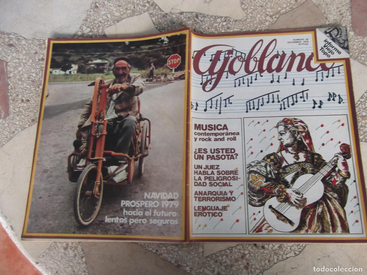 Collectionnisme de Revues et Journaux: ajoblanco n&ordm; 40, 1978, anarquia y terrorismo, musica contenporanea y rock and roll, &iquest;es usted pasota