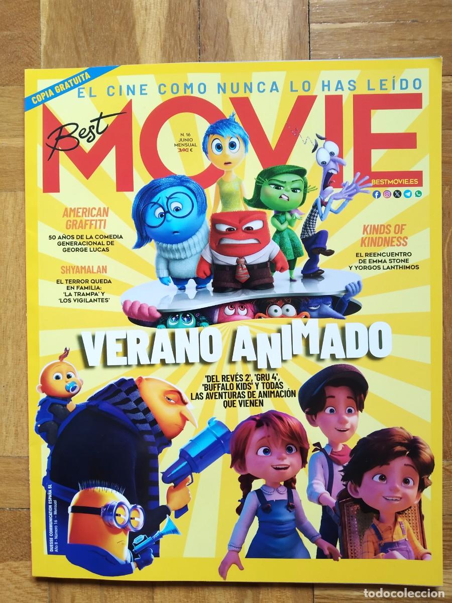 Collectionnisme de Revues et Journaux: REVISTA BEST MOVIE 16 DIBUJOS ANIMADOS DEL REVES 2 GRU 4 UN LUGAR TRANQUILO MILLA JOVOVICH