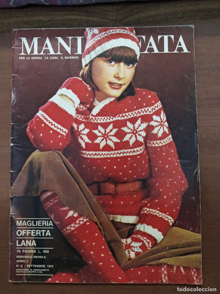 Collezionismo di Riviste e Giornali: Revista de labores y moda, Mani di Fata, septiembre 1975, moda italiana, con traducci&oacute;n en espa&ntilde;ol
