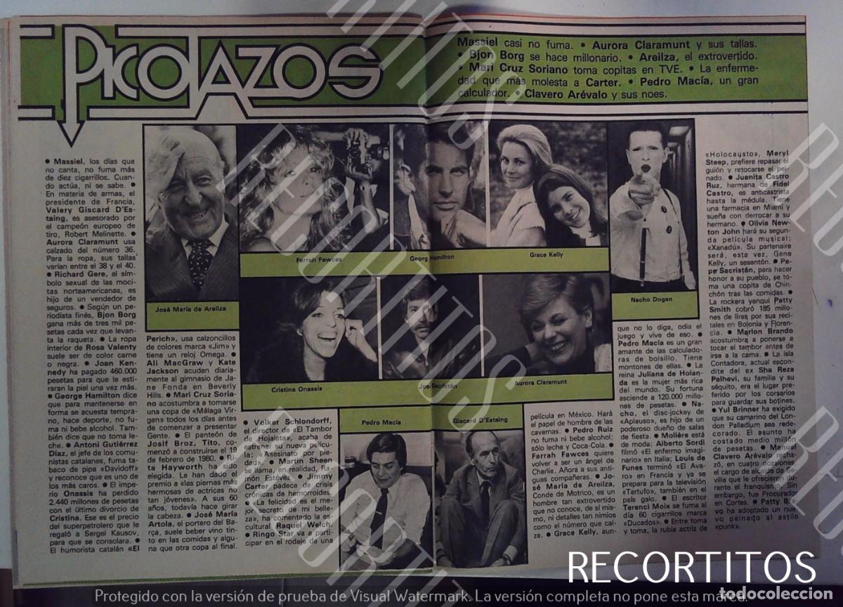 Coleccionismo de revistas y peri&oacute;dicos: nacho dogan grace kelly carolina de monaco farrah fawcett aurora claramunt pedro macia