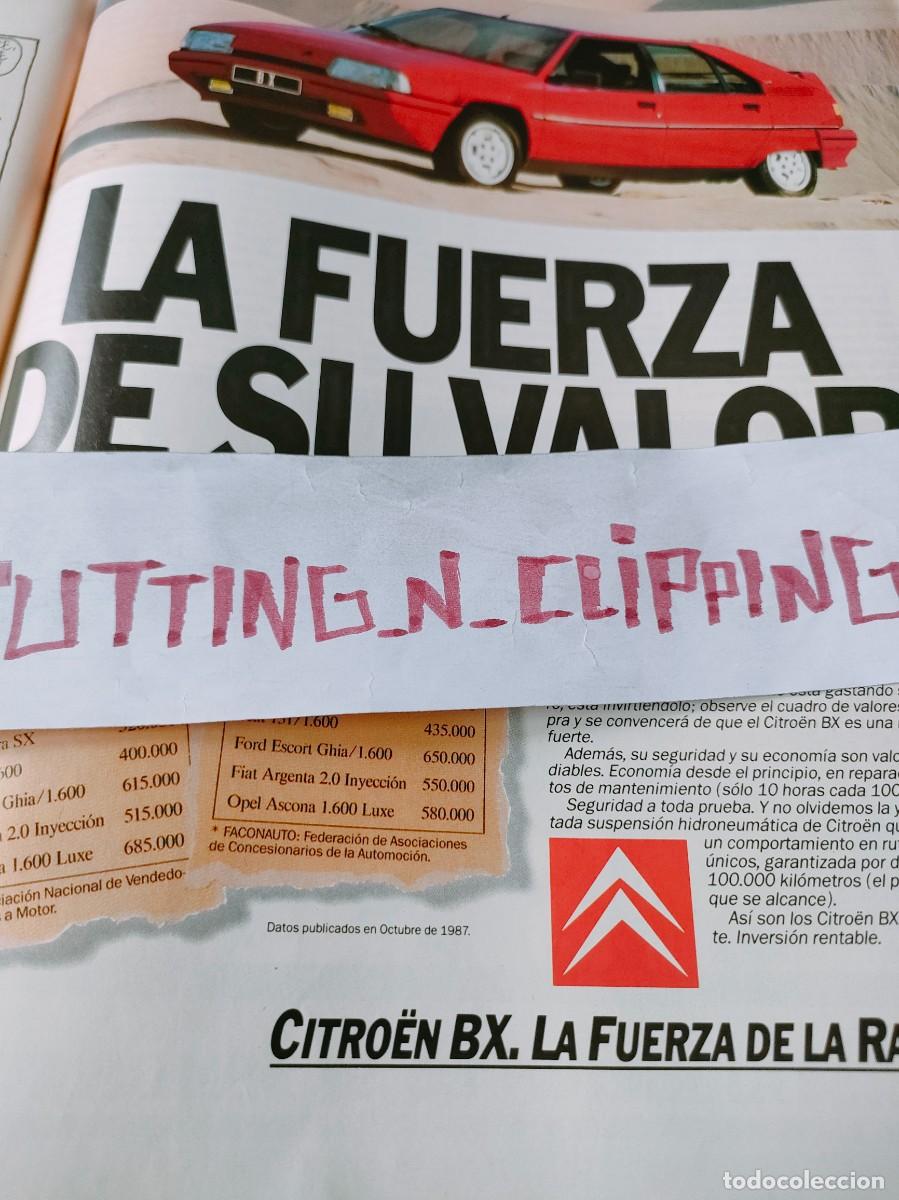 Coleccionismo de Revistas y Peri&oacute;dicos: Clipping PS872012 CITROEN BX