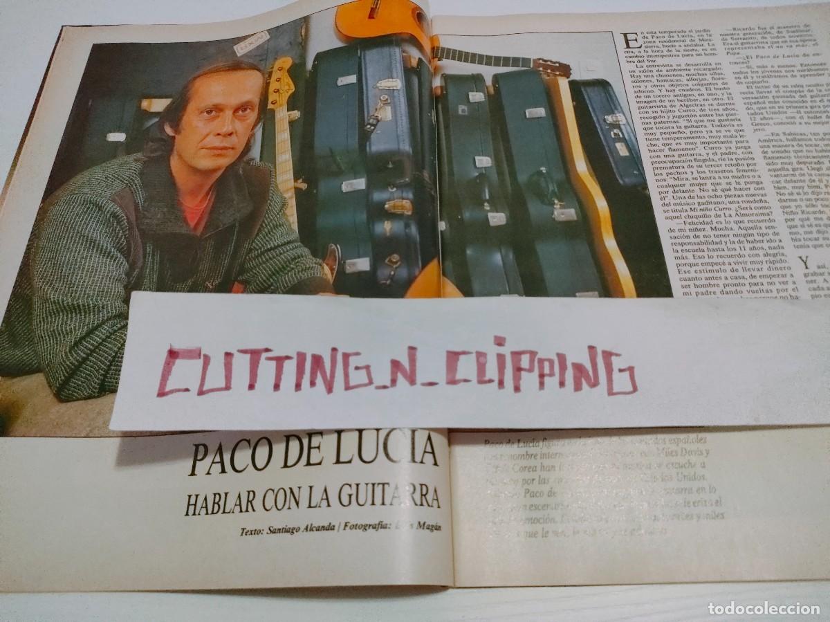 Coleccionismo de revistas y peri&oacute;dicos: Clipping PS870208 PACO DE LUCIA