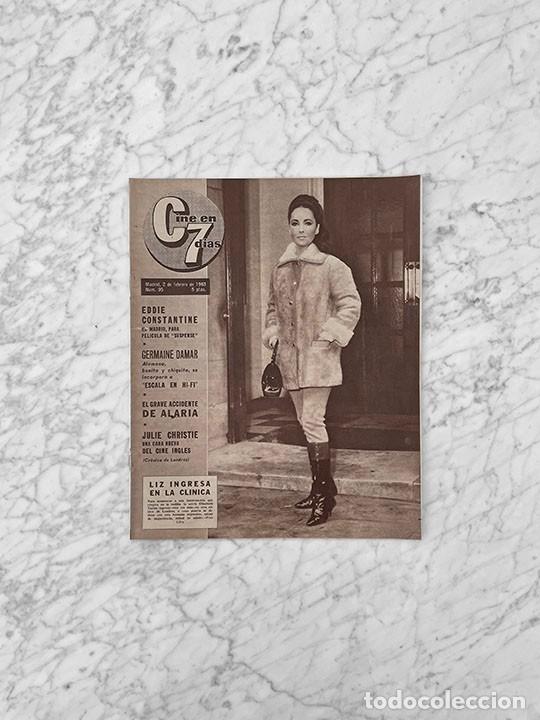 Coleccionismo de Revistas y Peri&oacute;dicos: C7 - 1963 - LIZ TAYLOR, FATEN HAMAMA, ALFREDO ALARIA, GERMAINE DAMAR, MARIA FELIX, ROMY SCHNEIDER